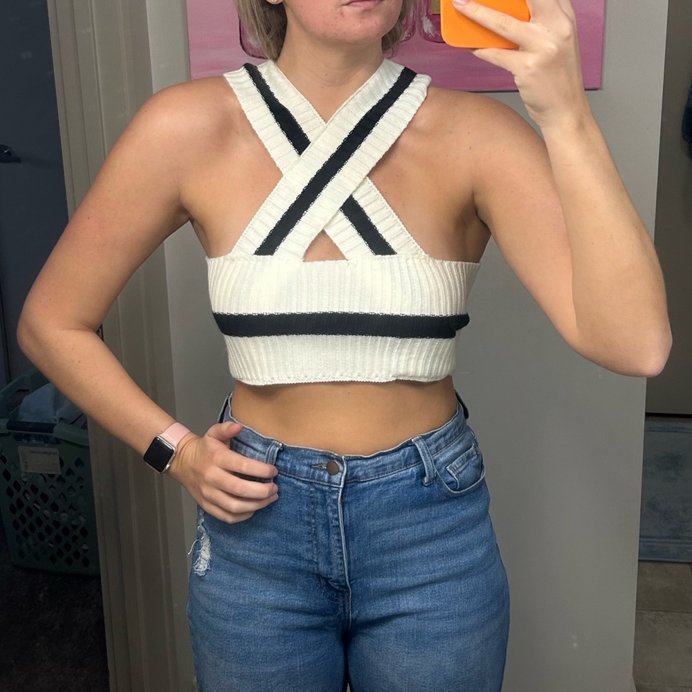 Knit Criss Cross Top